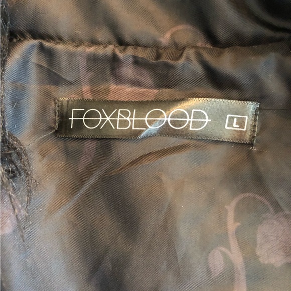 FOXBLOOD faux fur shag shrug jacket size L - Picture 5 of 6